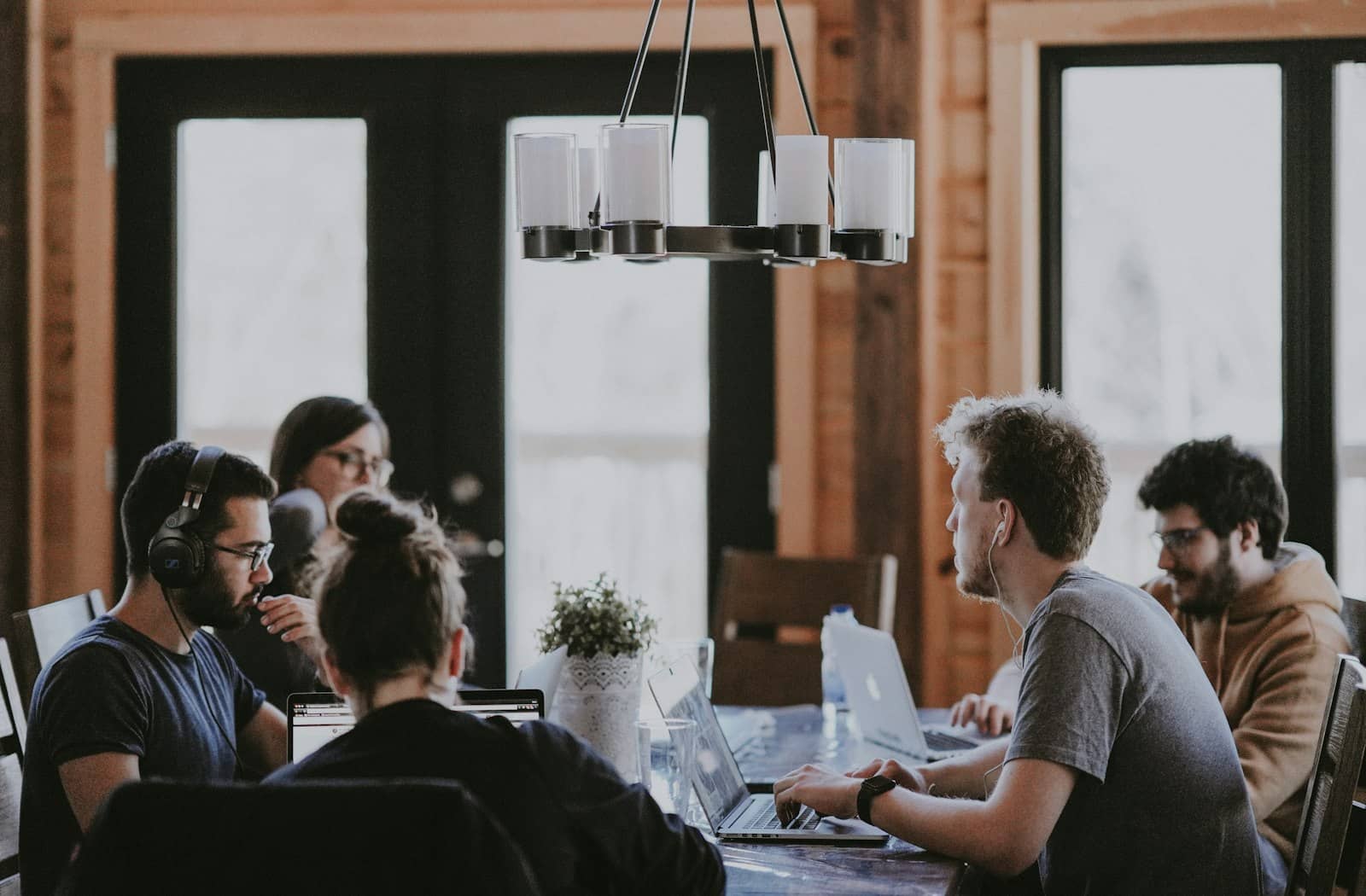 Insurance technology leader reviewing core platform architecture on a boardroom display